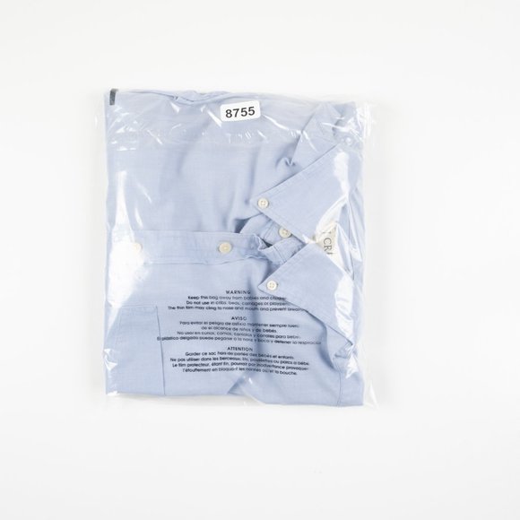 J. Crew 100% cotton blue button down shirt size L - Picture 9 of 9